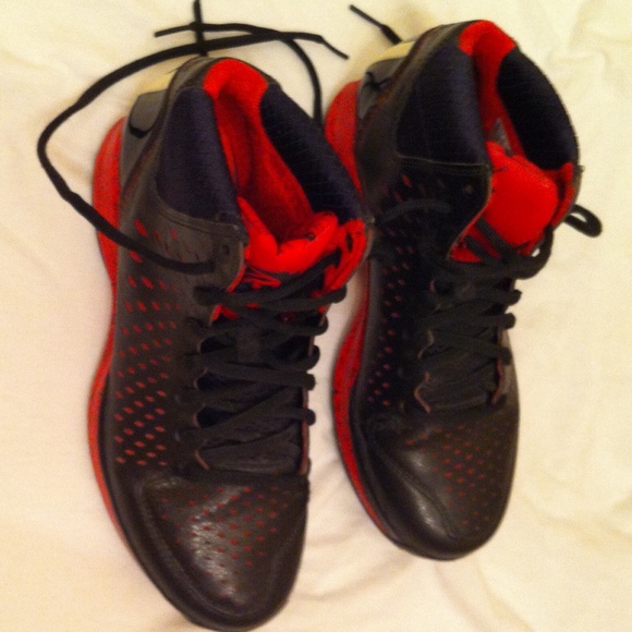 Adidas Shoes High Top Boys Red And Black Poshmark